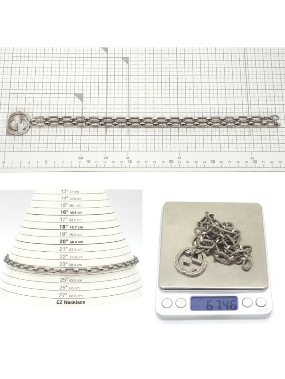 Gucci Interlocking G Necklace Arabesque
